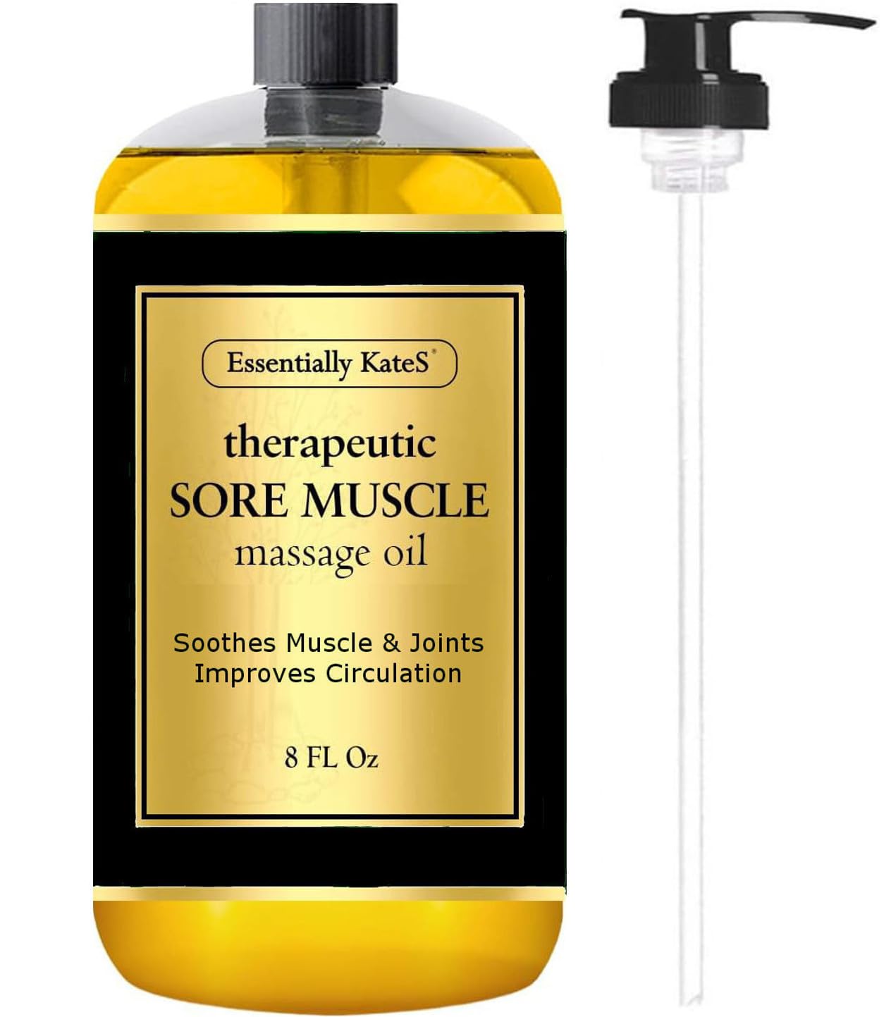 Amazon.com : Essentially KateS Sore Muscle Massage Oil 8 Fl Oz